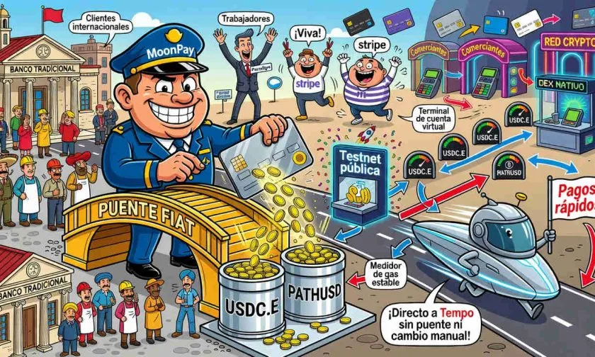 MoonPay incorpora USDC.E y PATHUSD a su infraestructura de pagos