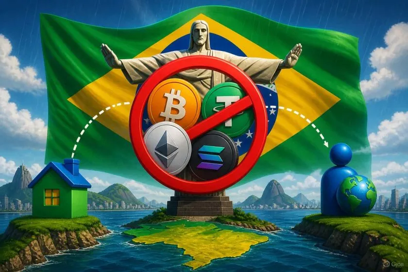 Brasil prohíbe usar Bitcoin, criptos y stablecoins en remesas internacionales