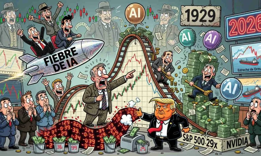 Andrew Ross Sorkin advierte crash bursátil y compara el furor por la IA con 1929