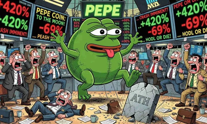 PEPE se dispara un 5% con un volumen récord: ¿rebote real o trampa alcista?