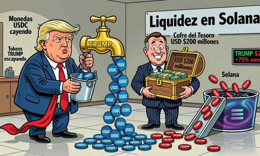 Equipo de Trump obtiene USD $3,39 millones con operaciones de liquidez de TRUMP