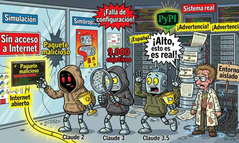 Anthropic descubre que Claude hackeó los sistemas de tres empresas durante unas pruebas