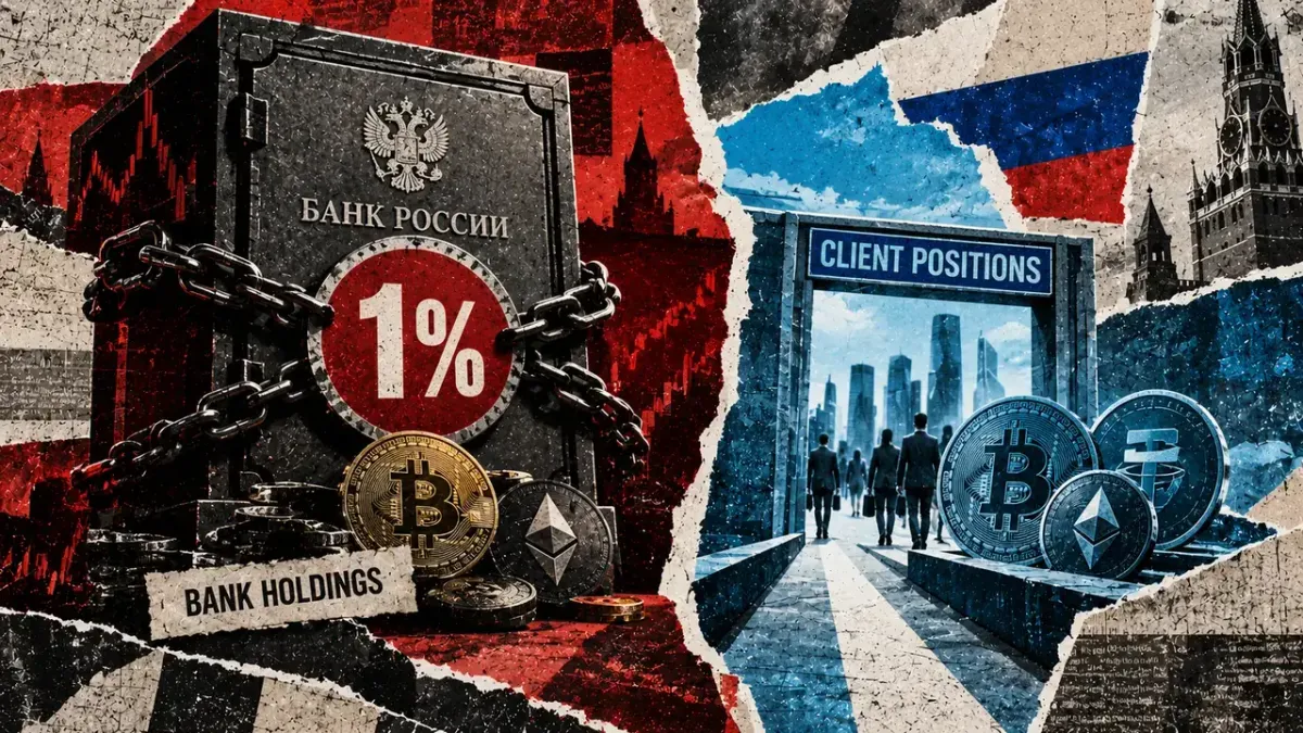 Russia's 1% crypto cap safeguards bank customer assets while limiting risks