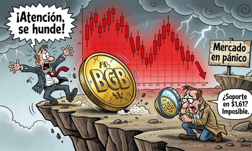 BGB pierde 80% desde su máximo histórico, cae a $1,62 en medio de debilidad macro