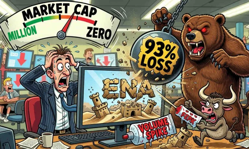 ENA se desploma un 93% desde su máximo y rebota con fuerza: ¿señal de capitulación final?