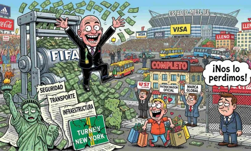 FIFA recauda USD $10.000 millones mientras ciudades anfitrionas pagan la cuenta