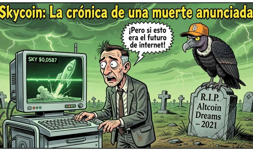 Skycoin (SKY) al borde del colapso: la altcoin pierde el 99% de su valor desde su máximo histórico en 2021