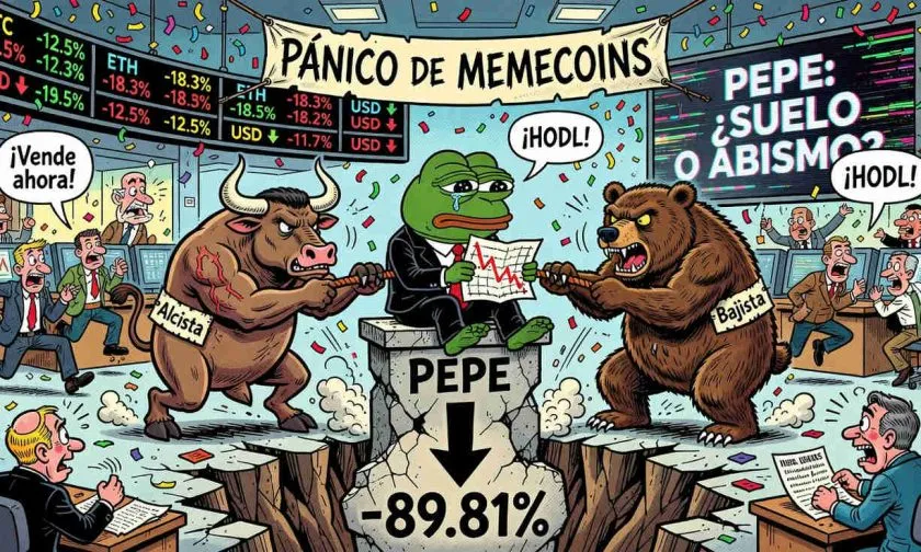Pepe (PEPE) cae 3,47% en 24 horas, acercándose a una pérdida del 90% desde su pico histórico