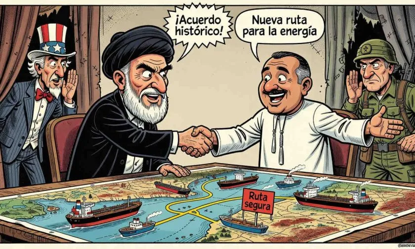 Irán y Omán acuerdan ruta marítima en el estrecho de Ormuz