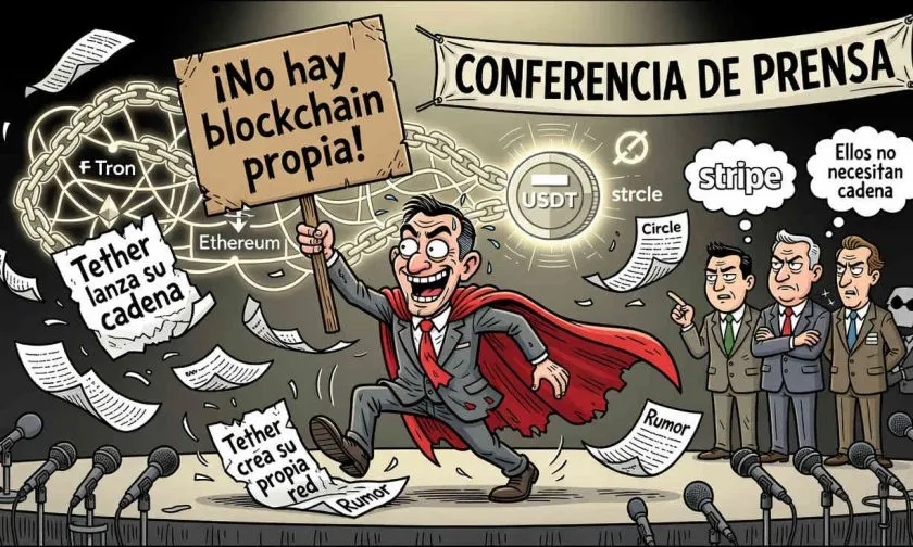 Tether confirma que no desarrollará su propia blockchain para USDT