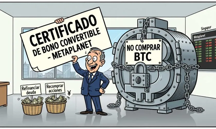 Metaplanet planea emitir bonos convertibles por USD $333 millones para refinanciar deuda y recomprar acciones