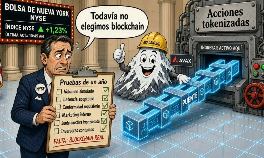 NYSE lleva un año probando tecnología de Avalanche para tokenización de acciones