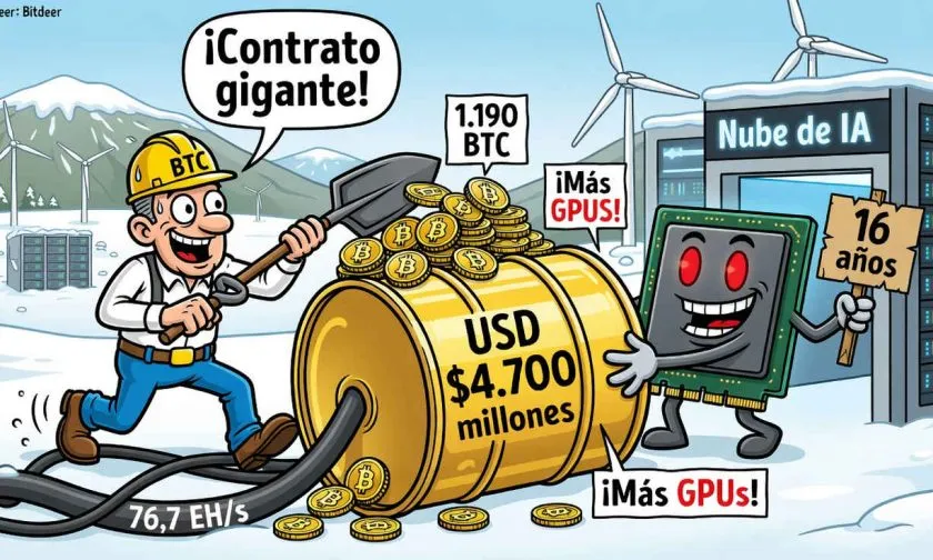 Bitdeer logra 1.190 BTC en julio y asegura contrato de IA por USD $4.700 millones