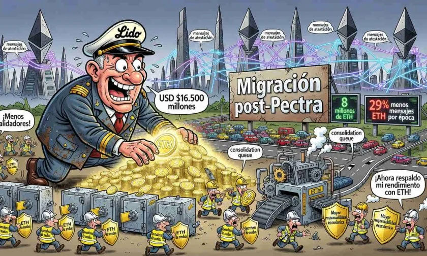 Lido inicia migración histórica de USD $16.500 millones en ETH para optimizar Ethereum