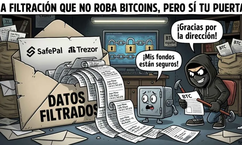 Filtración de datos de SafePal y Trezor expone a 53.000 clientes a riesgos físicos