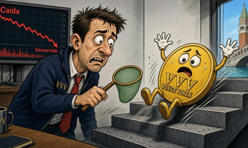 Venice Token cotiza bajo su VWAP tras una caída marcada el 24 de octubre
