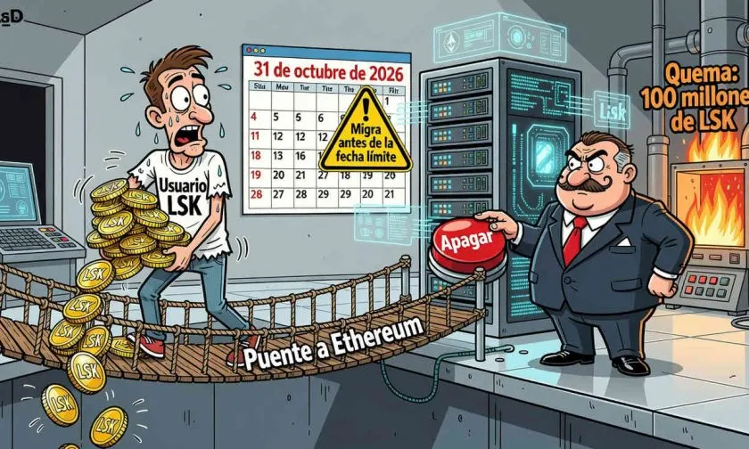 Lisk anunciará el cierre de su blockchain y migración de LSK a Ethereum en 2026