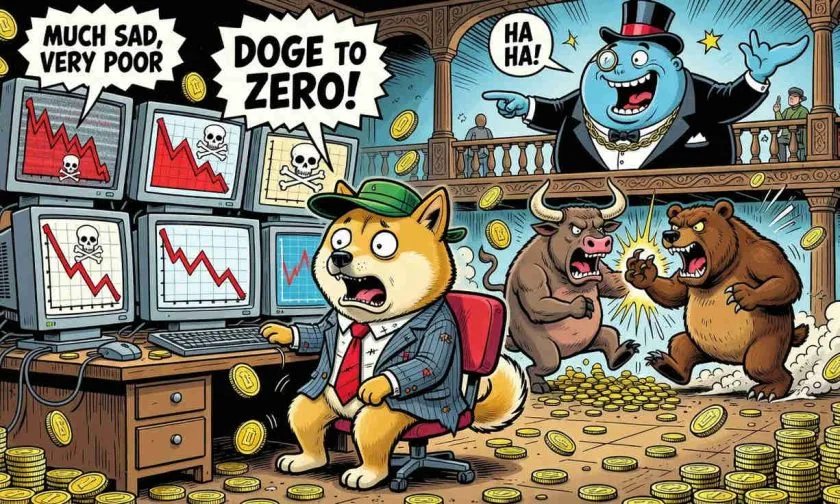 Dogecoin en coma: DOGE languidece un -90% bajo su ATH mientras los inversores memes desaparecen