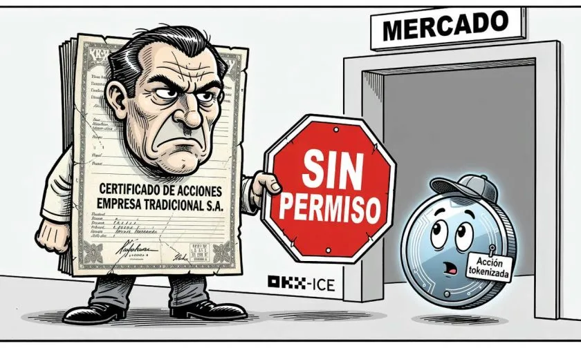 Veintiséis corporaciones rechazan que OKX-ICE tokenice sus acciones