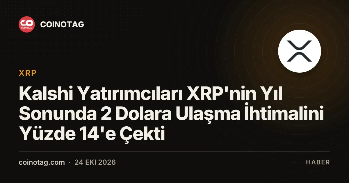 Kalshi Yatırımcıları XRP'nin Yıl Sonunda 2 Dolara Ulaşma İhtimalini Yüzde 14'e Çekti