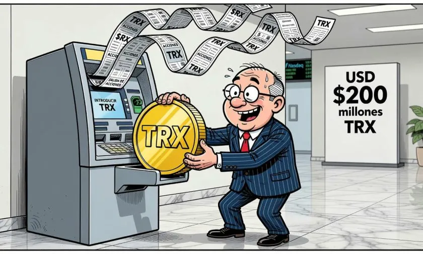 Tron Inc. destinará hasta USD $200 millones en acciones para sumar TRX a su tesorería