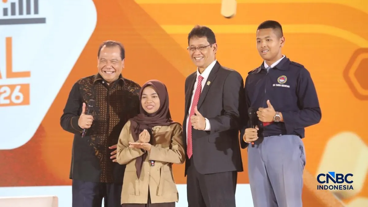 Pelajar Serius Dengar 'Kuliah Purbaya' Bahas IHSG di FinFest 2026