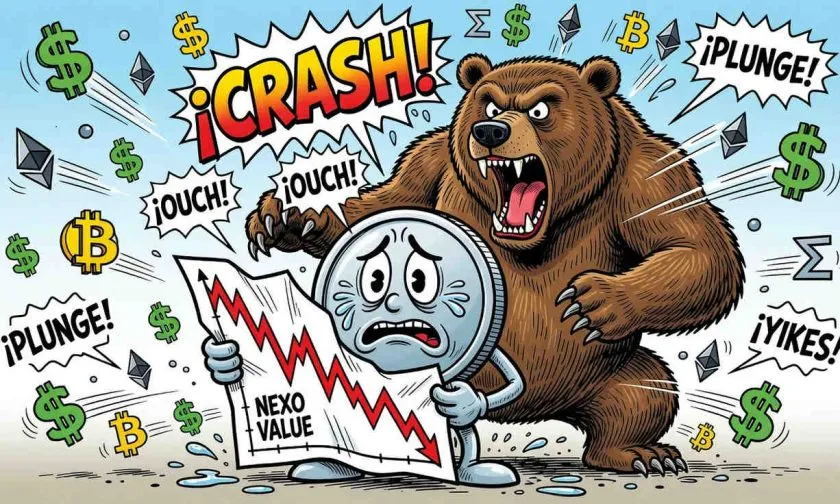 NEXO (NEXO) se hunde un 44% en un año mientras los promedios móviles anticipan más presión bajista