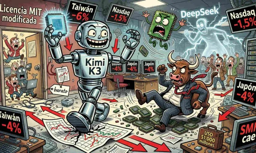 Kimi K3 revive el temor a DeepSeek y sacude las acciones de inteligencia artificial