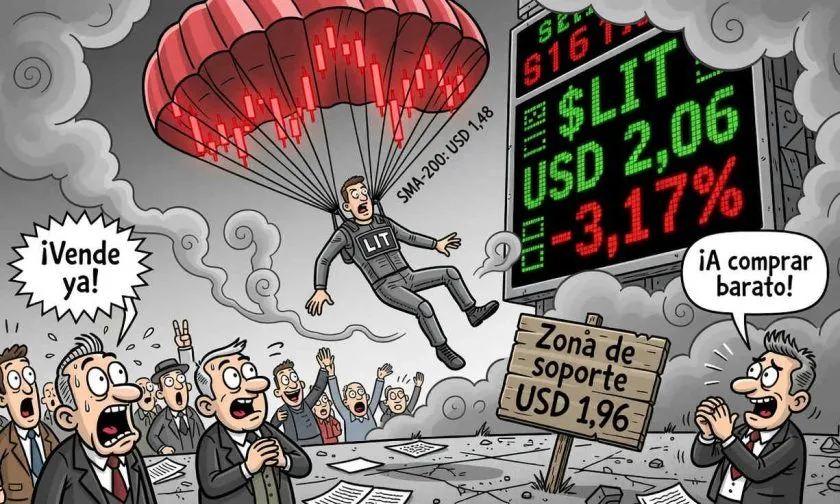 Litentry se desploma un 3,17%: La corrección amenaza el rally trimestral del 124%