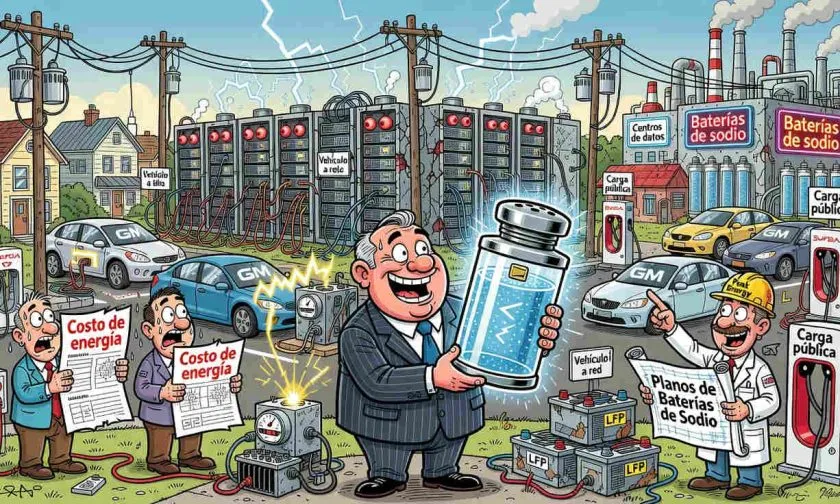 General Motors apuesta por baterías de sodio para abastecer centros de datos y almacenamiento energético