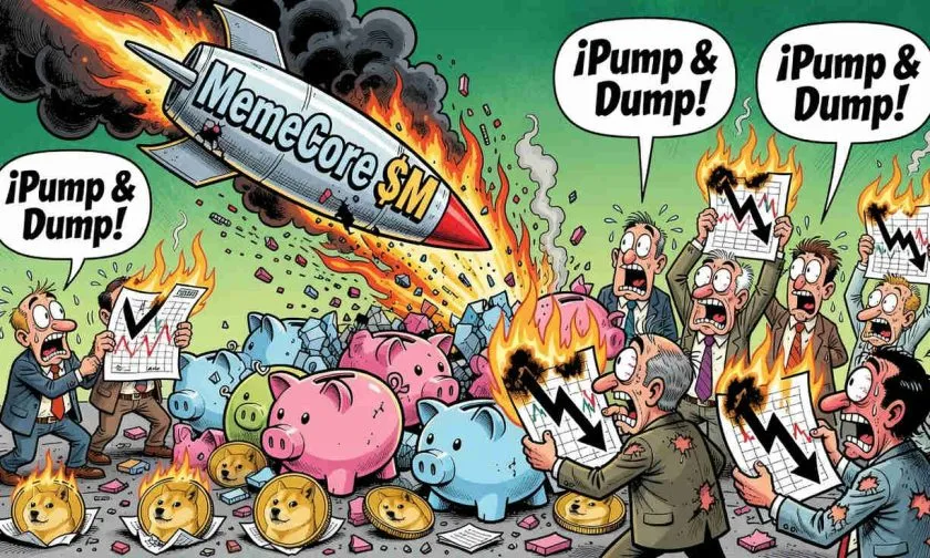 MemeCore ($M) se desploma un 8,85% y profundiza su corrección tras rally especulativo el 12 de julio