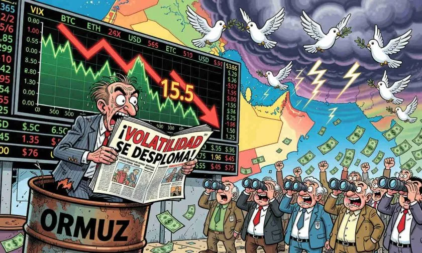 VIX cae a 15,5: ¿Los mercados ignoran los riesgos de Oriente Medio?