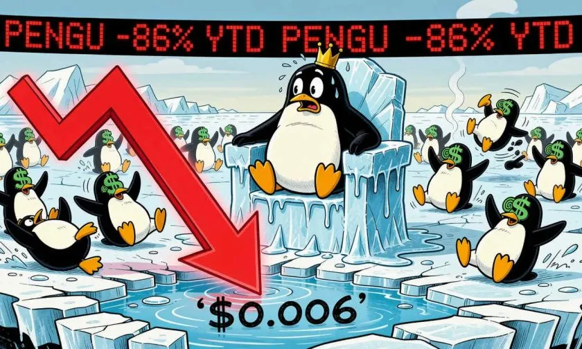 Pudgy Penguins se desploma un 87% desde su máximo: ¿oportunidad o trampa?