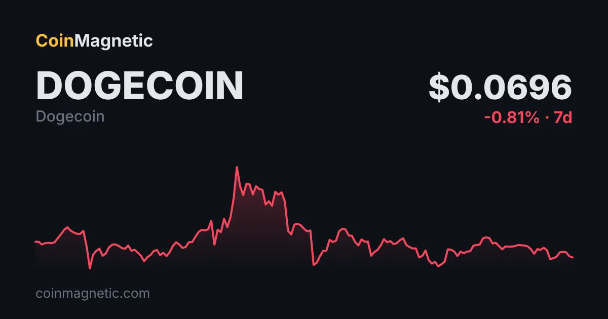 Dogecoin (DOGE) üç yılın en düşük seviyesi olan 0,07 dolarda işlem görüyor