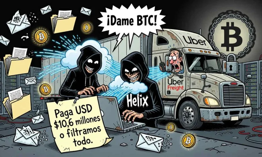Ciberataque de Helix a Uber Freight reaviva el debate sobre rescates en Bitcoin