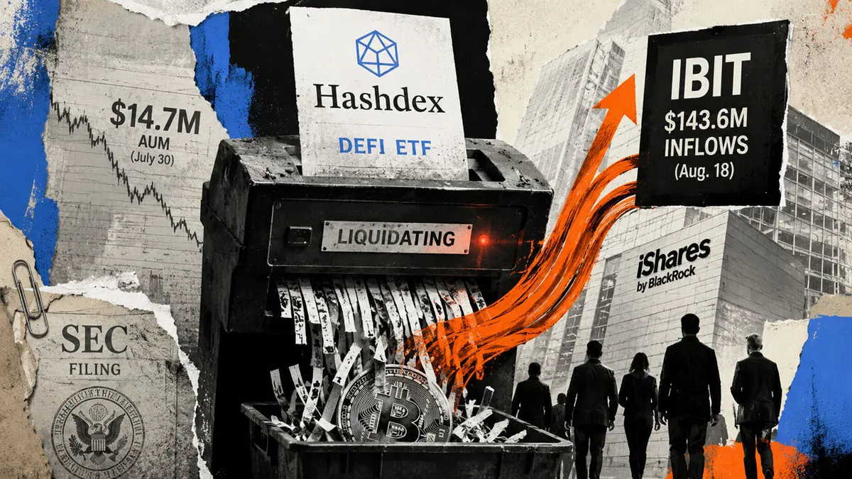 Hashdex sells $14.7 million Bitcoin ETF while IBIT attracts $143.6 million