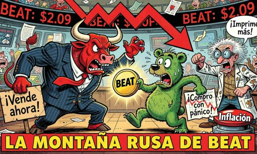 Audiera ($BEAT) cae 51% en una semana, pero mantiene un 359% anual
