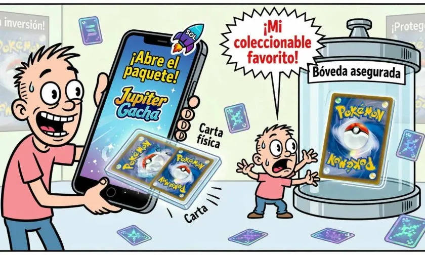 Jupiter lleva las cartas físicas de Pokémon a su aplicación móvil mediante blockchain