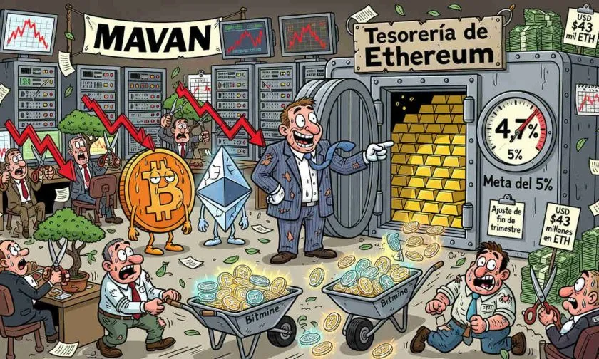Bitmine suma otros USD $43 millones en ETH mientras Tom Lee niega deterioro estructural