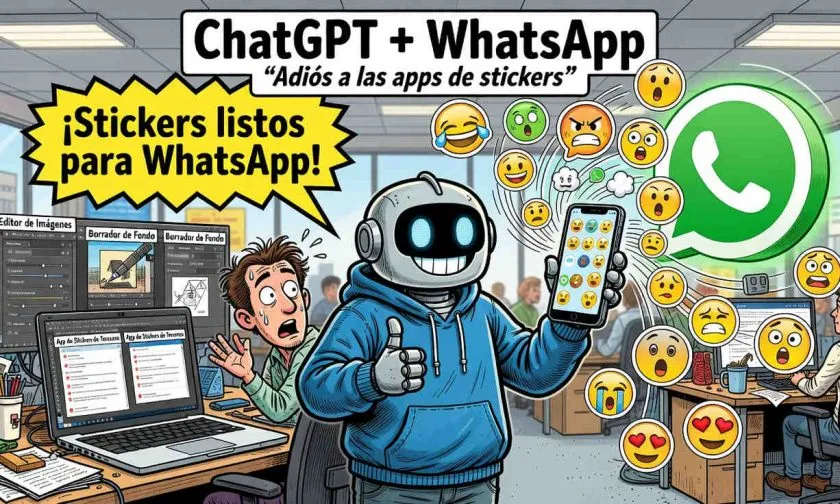 ChatGPT podría facilitar la exportación de stickers a WhatsApp, revela análisis de código