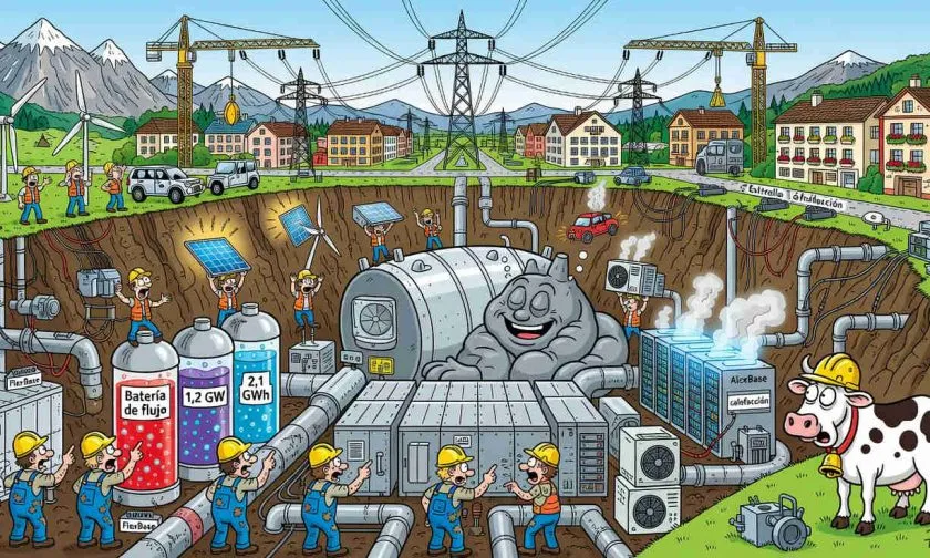 Suiza construye en Laufenburg una batería subterránea gigante de 2,1 GWh para estabilizar la red