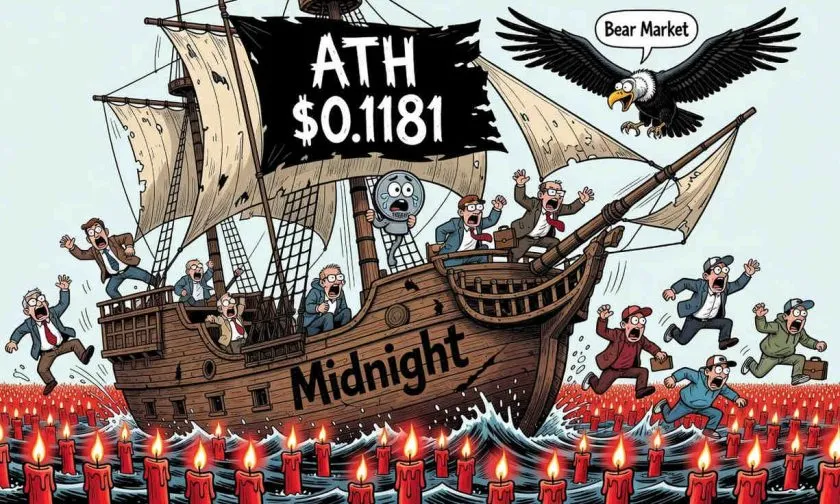 Midnight (NIGHT) se desploma un 9.5% mientras el volumen se dispara un 47% sobre la media