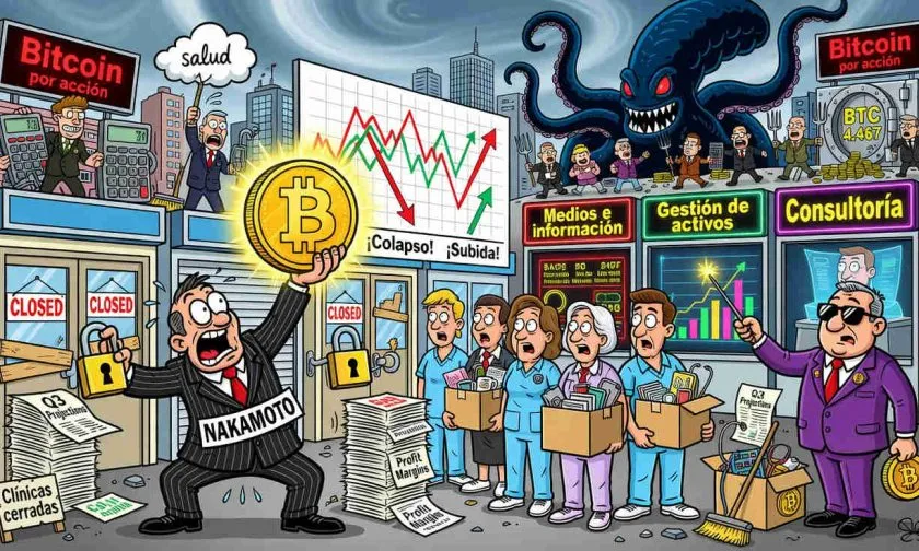 Nakamoto cierra sus últimas clínicas y giro por completo hacia una empresa Bitcoin