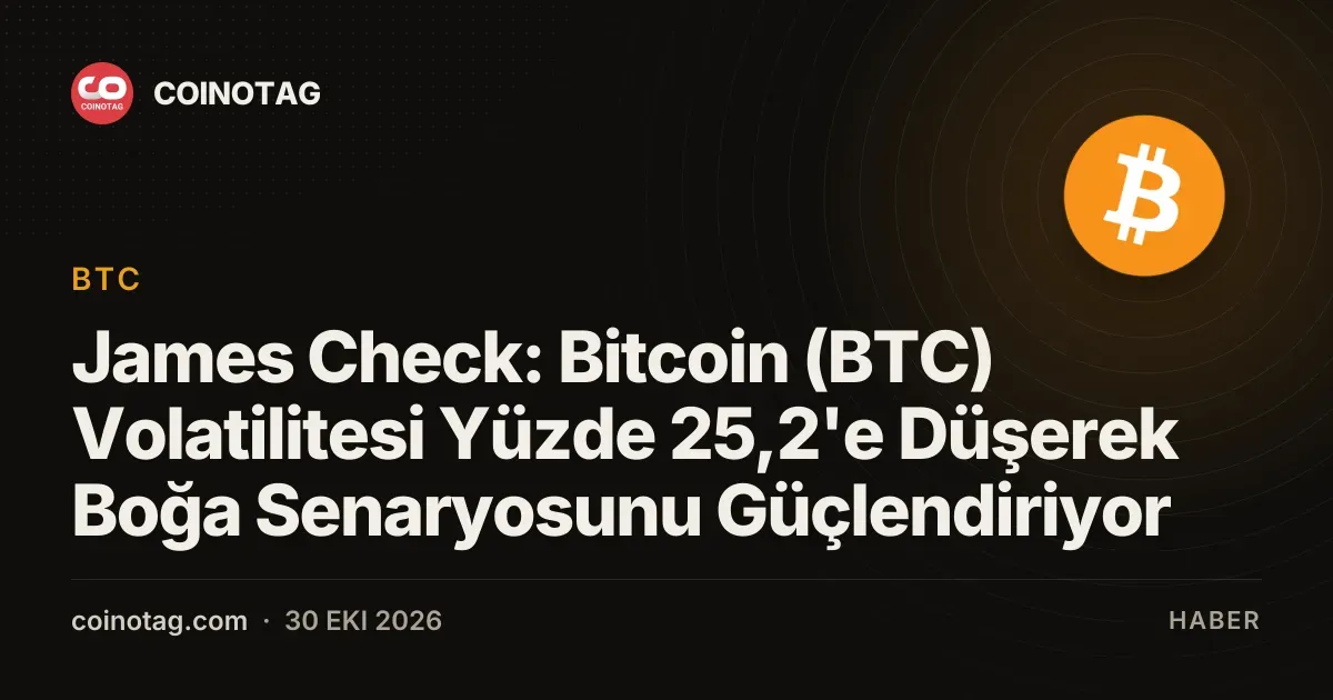 Bitcoin volatilite dususu yuzde 25,2 ile boga senaryosunu guclendiriyor