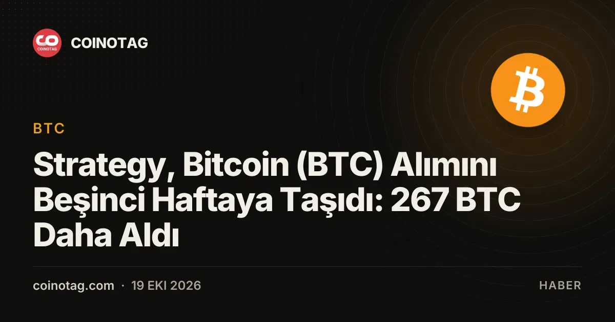 MicroStrategy ekledigi 267 Bitcoin ile alim serisini beşinci haftaya tasidi