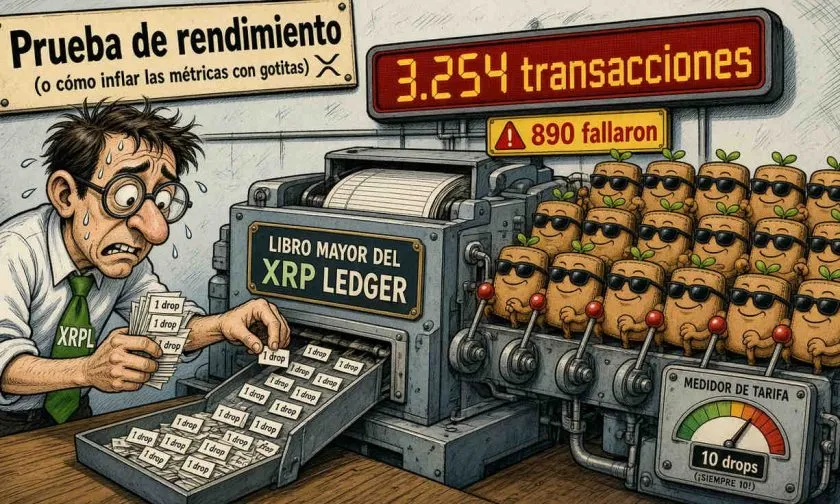 XRP Ledger registra 3.254 transacciones, mayor parte de pagos por 20 billeteras