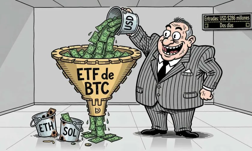 BlackRock y Fidelity impulsan los ETF de bitcoin con 286 millones en dos días