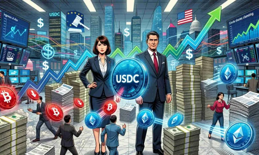 Circle eleva ingresos por auge de USDC en medio de volatilidad del mercado