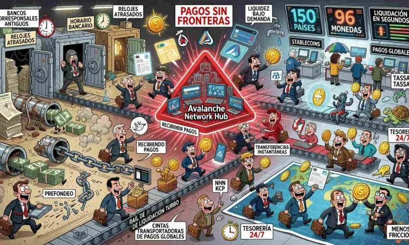 Avalanche lanza colectivo de pagos con Franklin Templeton, Paxos y VanEck