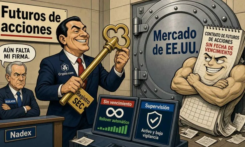 Crypto.com obtiene registro de la SEC para futuros de acciones individuales en EE.UU.